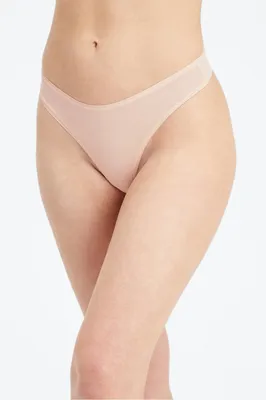 Fabletics Fine Touch Thong Womens Sand Size