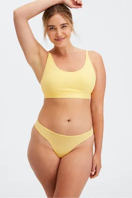 Fabletics Fine Touch Thong Womens yellow Size