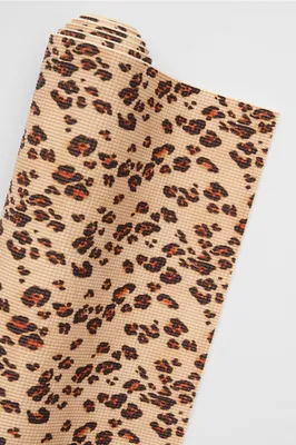 Fabletics The Essential Yoga Mat Womens Leopard Size Osfm