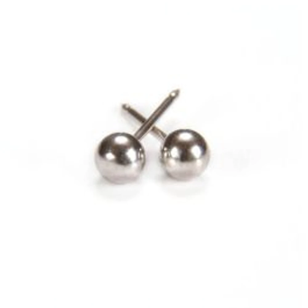 Maquillage Boule or blanc 4 mm. 14k | Faces Cosmétiques