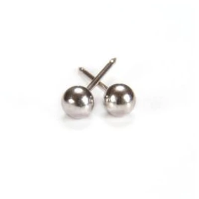Maquillage Boule or blanc 4 mm. 14k | Faces Cosmétiques