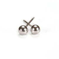 Maquillage Boule or blanc 4 mm. 14k | Faces Cosmétiques
