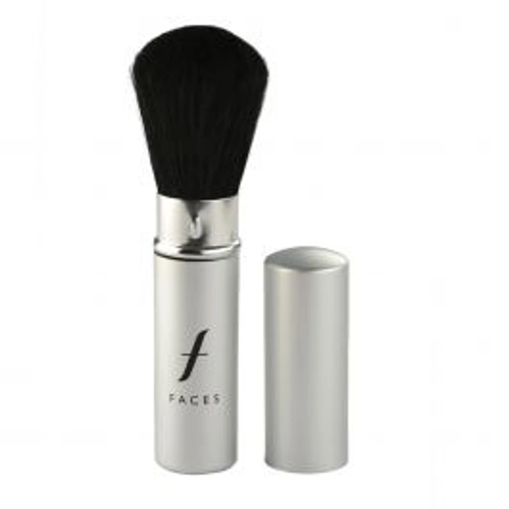 Maquillage Retractable Powder Brush - Silver no. 014 | Faces Cosmétiques