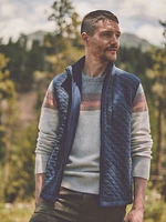 Epic Quilted Fleece Vest - Navy Melange