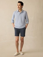 Movement™ Long-Sleeve Polo - Sea Shadow Stripe