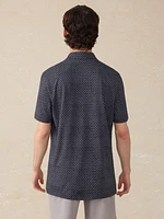 Short-Sleeve Movement Pique Polo - Midnight Fishscale