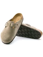 Women's Birkenstock Boston Clog Soft Footbed - Taupe