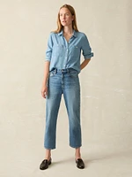 90s Crop Jean - Bluestone Wash