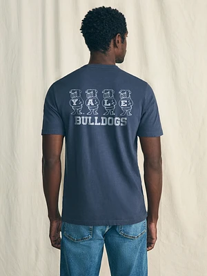 Yale Sunwashed Tee - Dune Navy