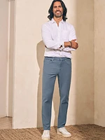 Stretch Terry 5-Pocket Pant (32" Inseam) - Faded Ocean