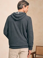 Surf Waffle Zip Hoodie - Ash Heather