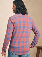 Legend™ Sweater Shirt - Rose Blue Check