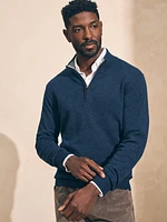 Mountain Quarter Zip Sweater (Tall) - Navy Heather