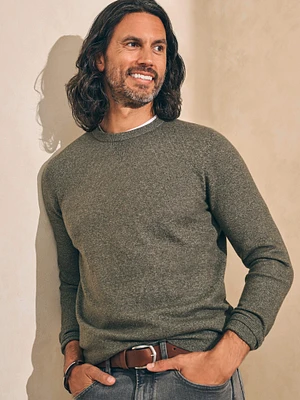 Mountain Crew Sweater (Tall) - Olive Heather