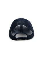 New York Retro Sun and Waves Trucker - Navy