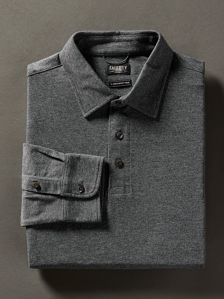Movement™ Long-Sleeve Pique Polo