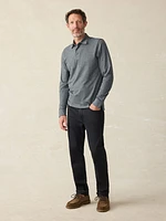 Movement™ Long-Sleeve Pique Polo - Dusty Iron Heather