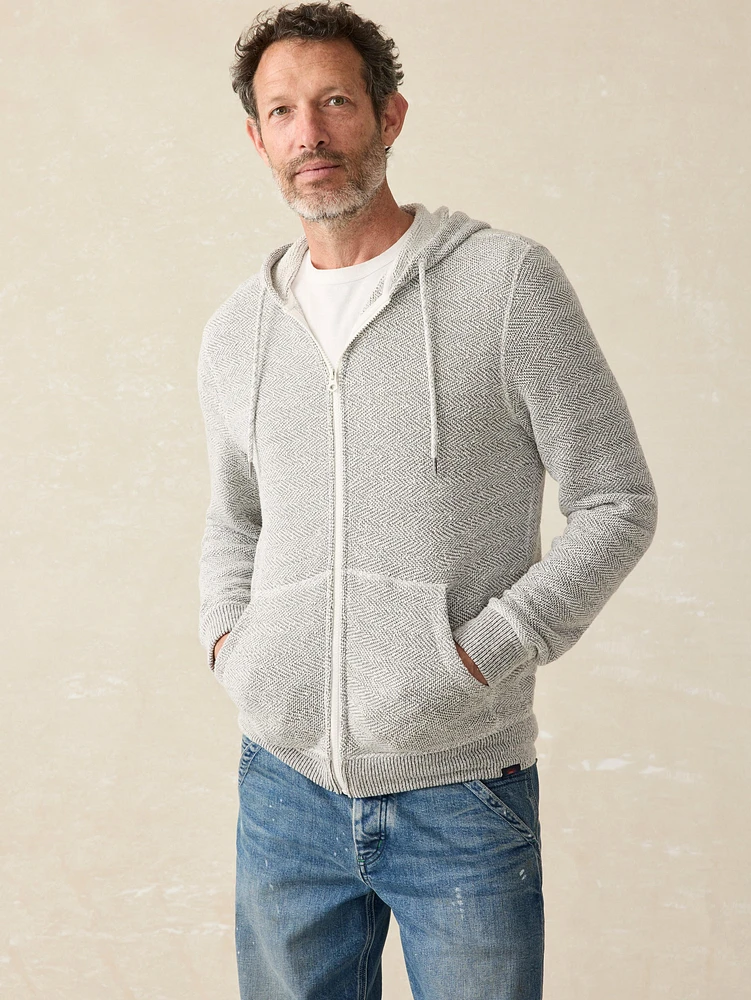 Whitewater Full Zip Hoodie - Grey Shell Loop