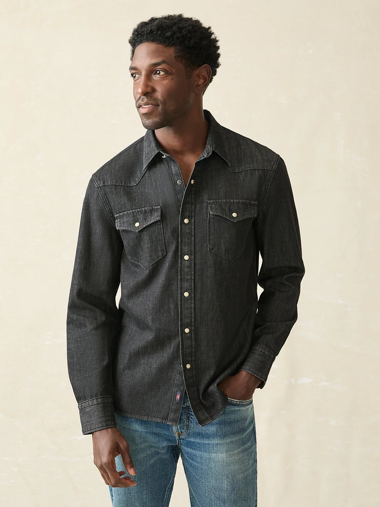 The Western Shirt - Black Sand Wash