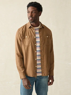 Tried & True Chambray Workshirt - Sahara Khaki
