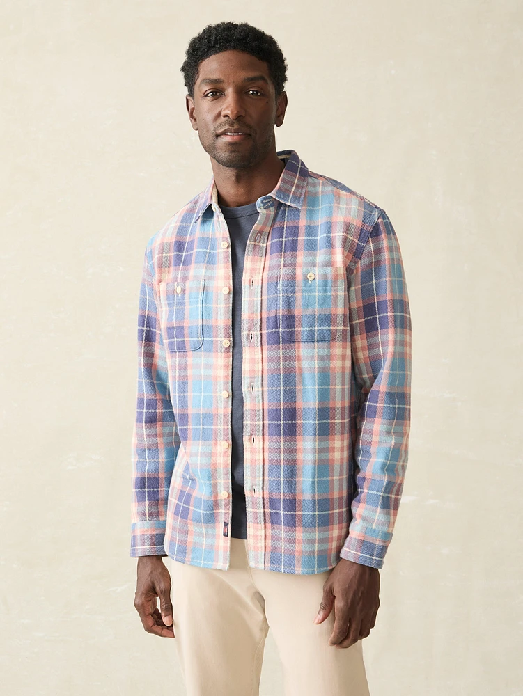 Surf Flannel - Bristol Blue Plaid