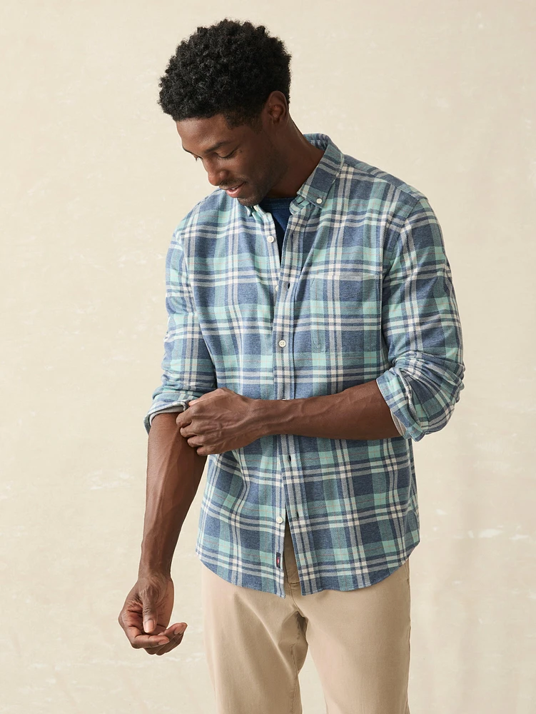 Coastline Knit Shirt - Holbrook Island Plaid