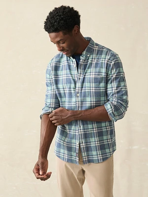 Coastline Knit Shirt - Holbrook Island Plaid