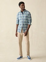 Coastline Knit Shirt - Holbrook Island Plaid