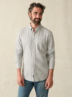 Coastline Knit Shirt - Grey Heather Twill