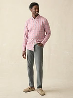 Coastline Knit Shirt (Tall) - River Rose Plaid