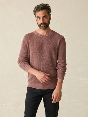 Sunwashed Crewneck Sweater - Plum Wine