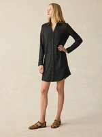 Legend™ Sweater Dress - Heathered Black Twill