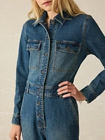 Denim Michelle Jumpsuit - Night Lagoon Wash