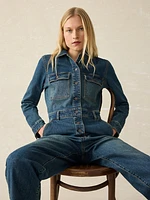 Denim Michelle Jumpsuit - Night Lagoon Wash