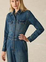 Denim Michelle Jumpsuit - Night Lagoon Wash