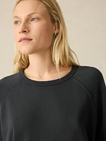 Coastal Cloud Cotton Crew - Washed Black