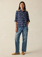 Daly Shirt - Navy Olivia Plaid