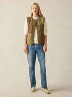 Oak Patchwork Vest - Sage Green Forest