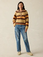 Fireside Fleece Popover - Bonfire Stripe