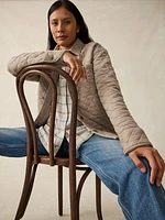 Epic Quilted Fleece Shirt Jacket - Mink Heather