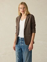 Inlet Knit Blazer - Deep Brown Heather