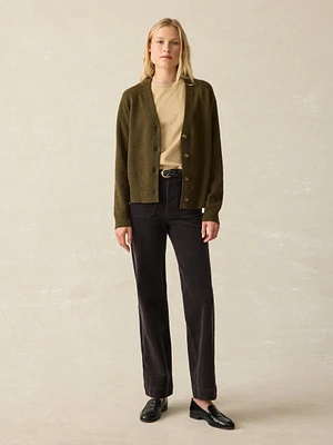 Jackson Cardigan - Olive Heather