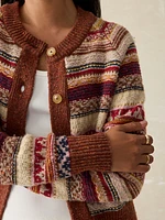 Marley Fairisle Cardigan - Orchard