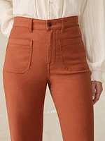 Stretch Terry Patch Pocket Pant - Imperial Topaz