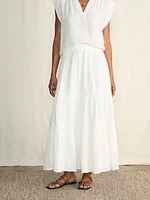 Dream Cotton Gauze Valentina Skirt - White