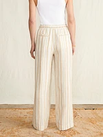 Monterey Linen Pant - Natural Bombay Stripe