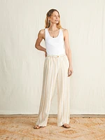 Monterey Linen Pant - Natural Bombay Stripe