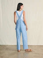 Linen Mechanic Overall - Skyway Railroad Stripe