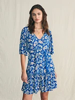 Orinda Mini Dress - Blue Ginger Floral