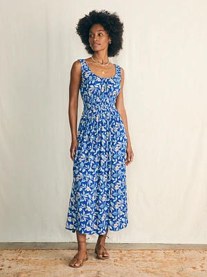 Sunseeker Midi Dress - Blue Ginger Floral